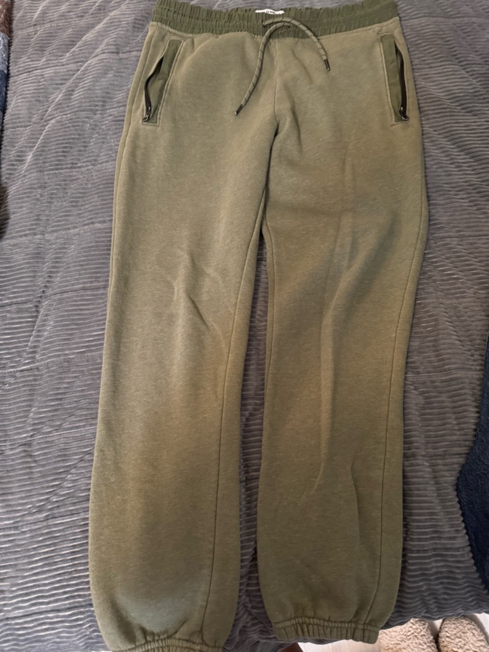 Old Navy Olive Green Zip-Pocket Joggers